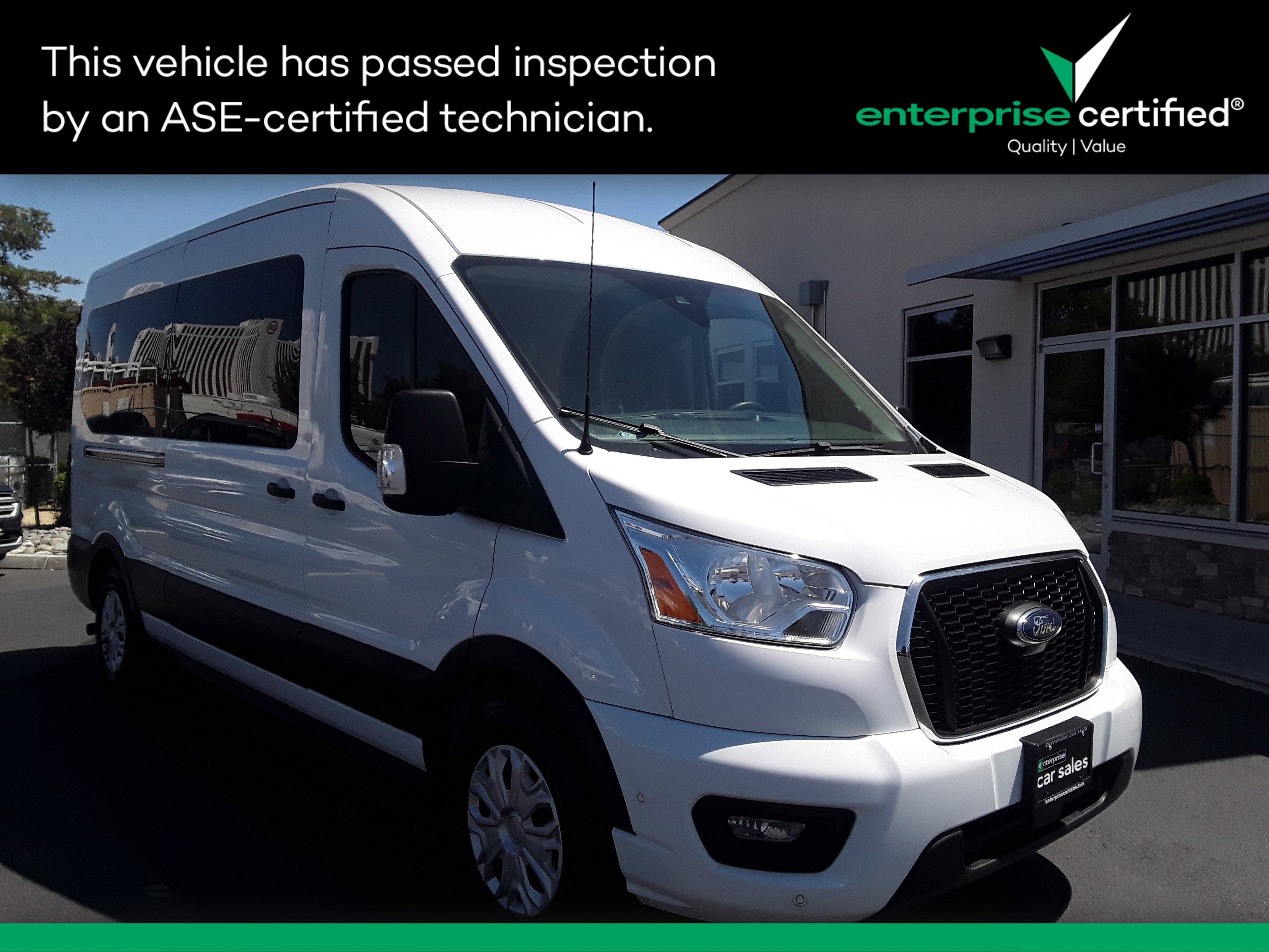 Used 2021 Ford Transit Passenger Wagon T-350 148" Med Roof XLT RWD