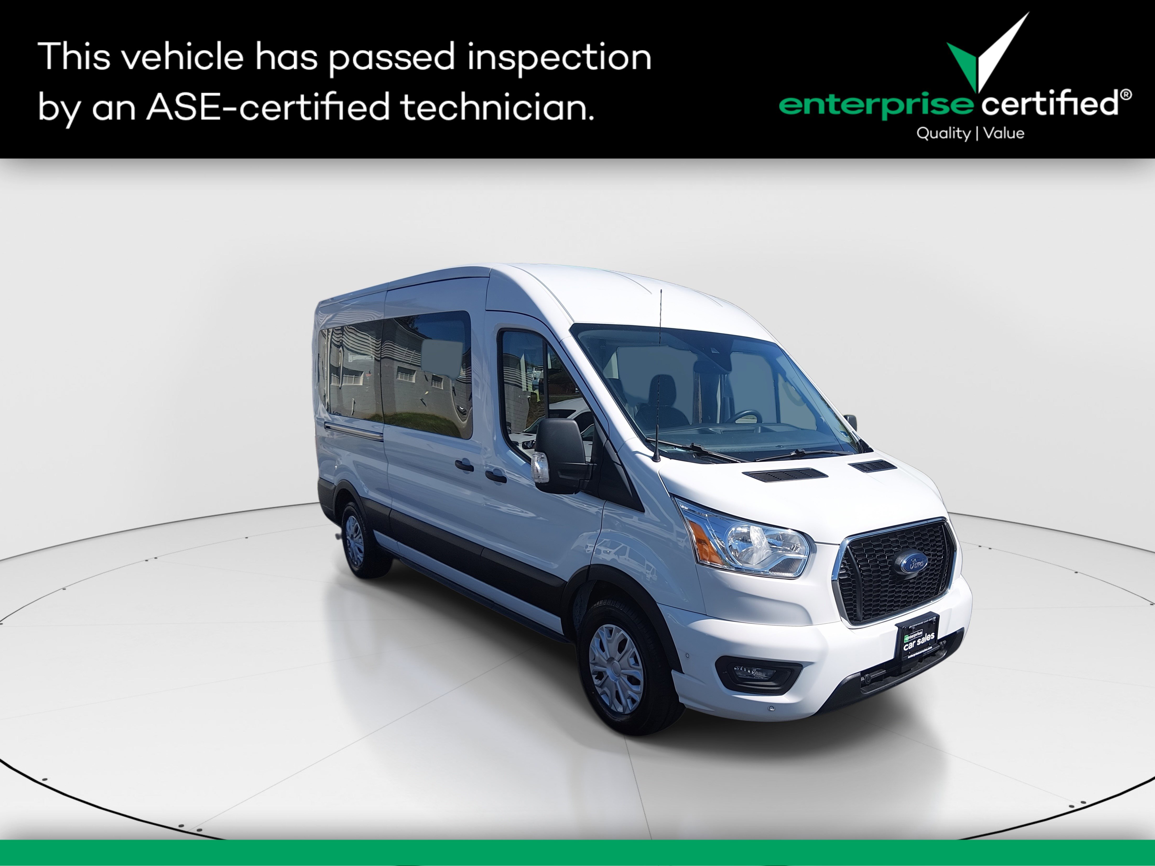 Used 2021 Ford Transit Passenger Wagon T-350 148" Med Roof XLT RWD