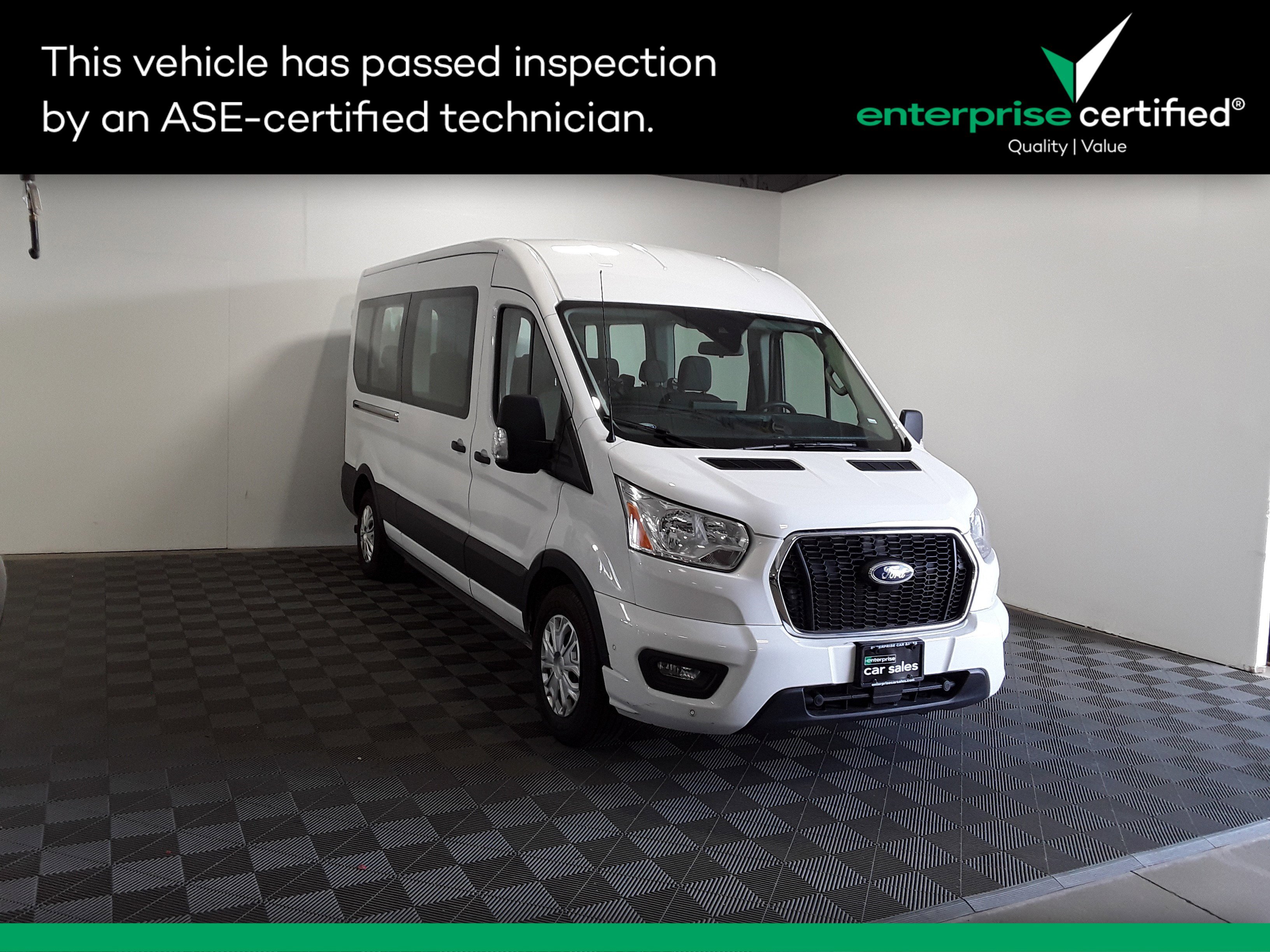 Used 2022 Ford Transit Passenger Wagon T-350 148" Med Roof XLT RWD