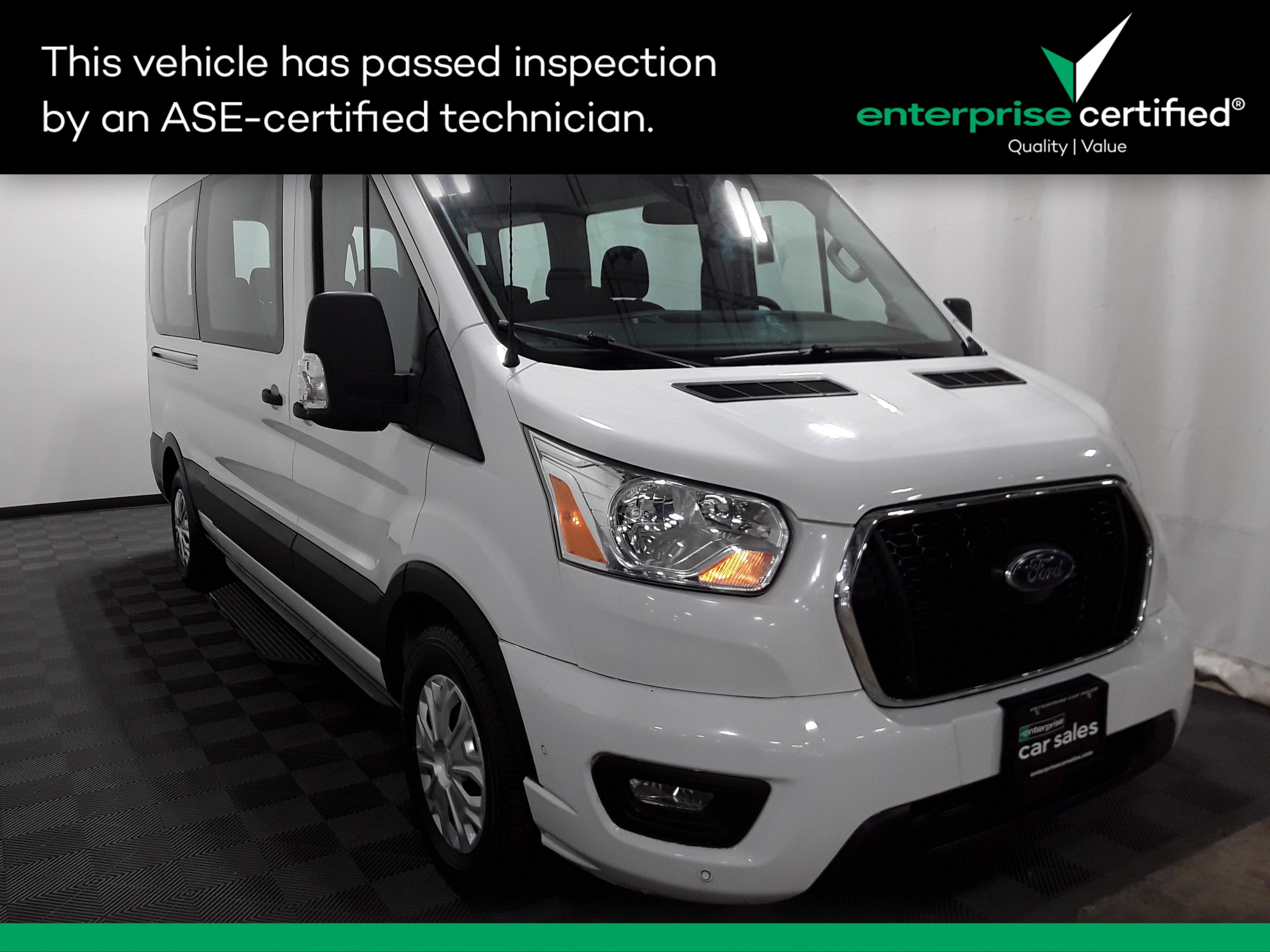 Used 2021 Ford Transit Passenger Wagon T-350 148" Med Roof XLT RWD