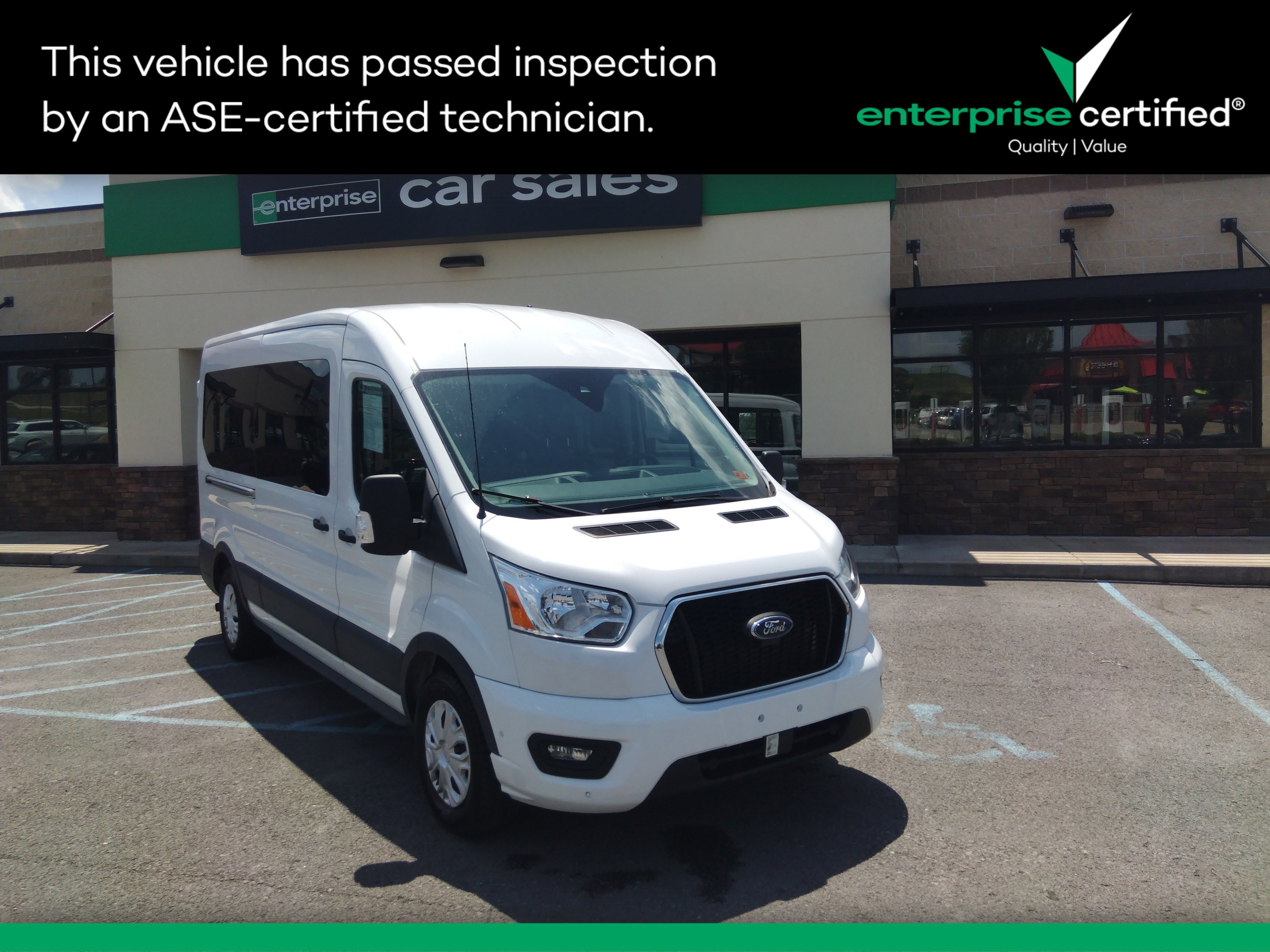 Used 2021 Ford Transit Passenger Wagon T-350 148" Med Roof XLT RWD