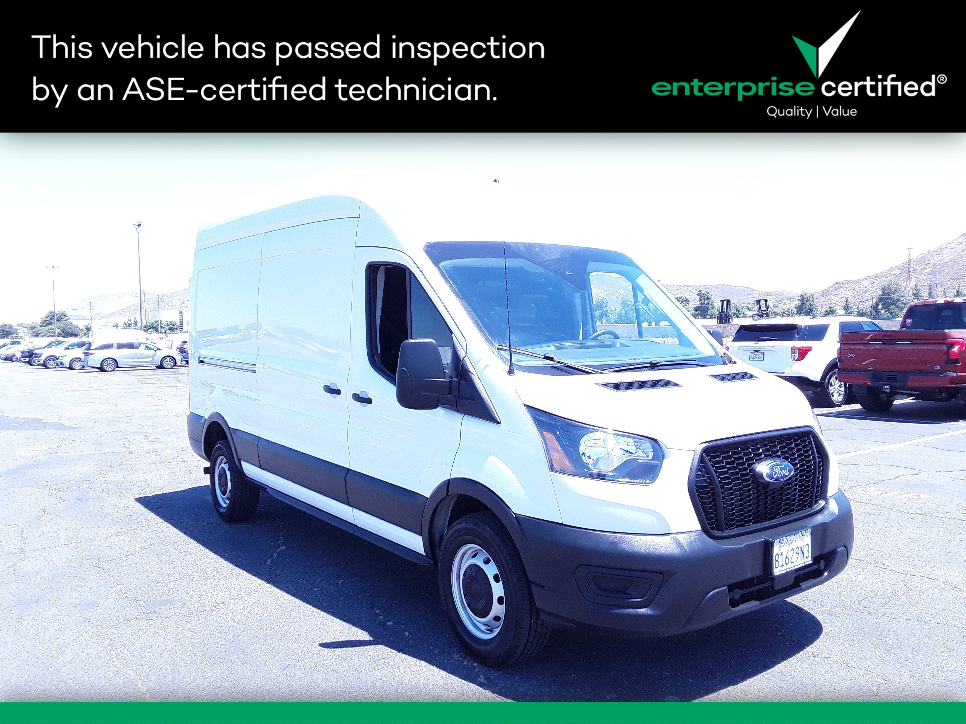 Used 2023 Ford Transit Cargo Van T-250 148" Hi Rf 9070 GVWR RWD