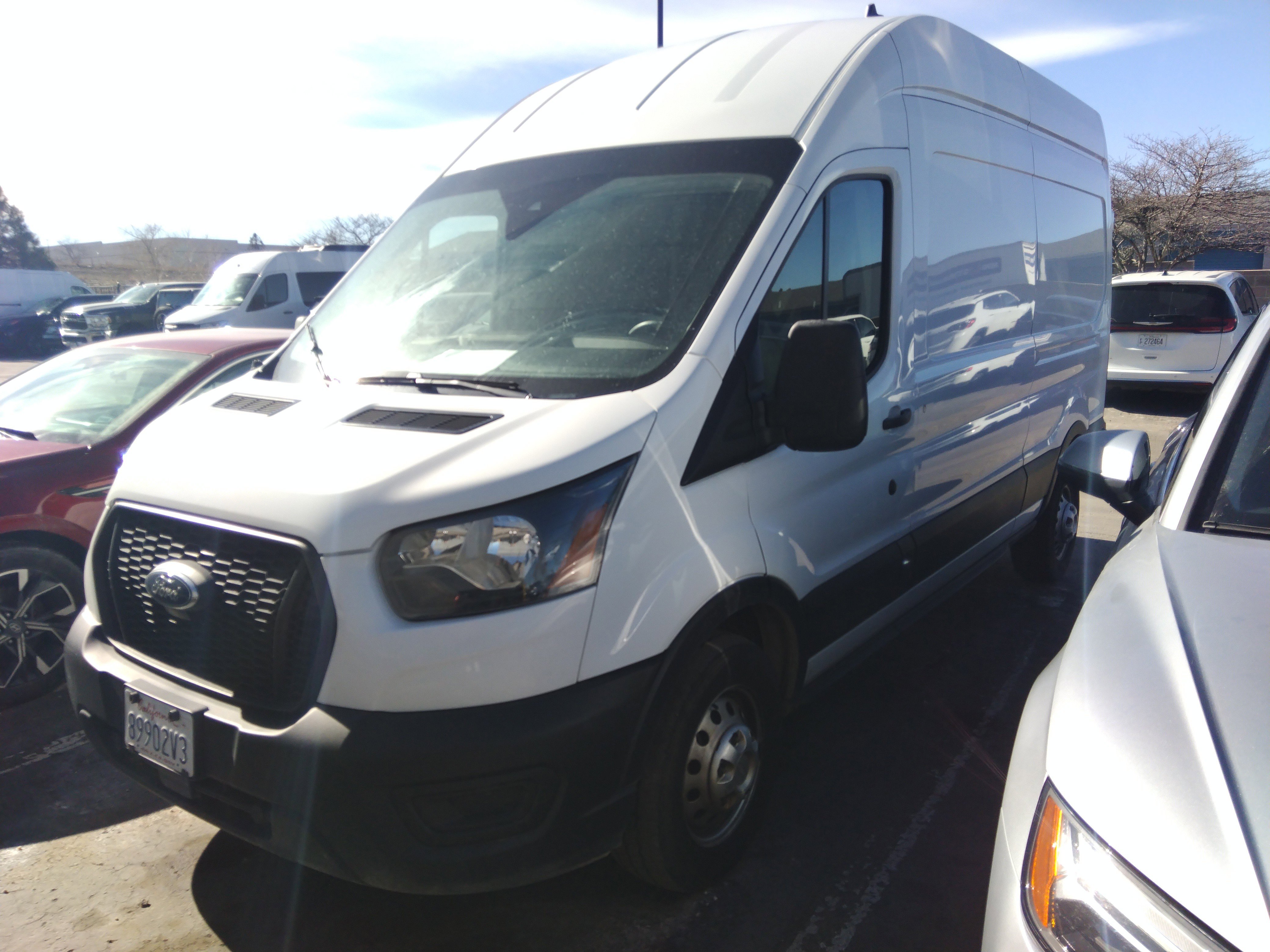 Used 2024 Ford Transit Cargo Van T-250 148" Hi Rf 9070 GVWR AWD