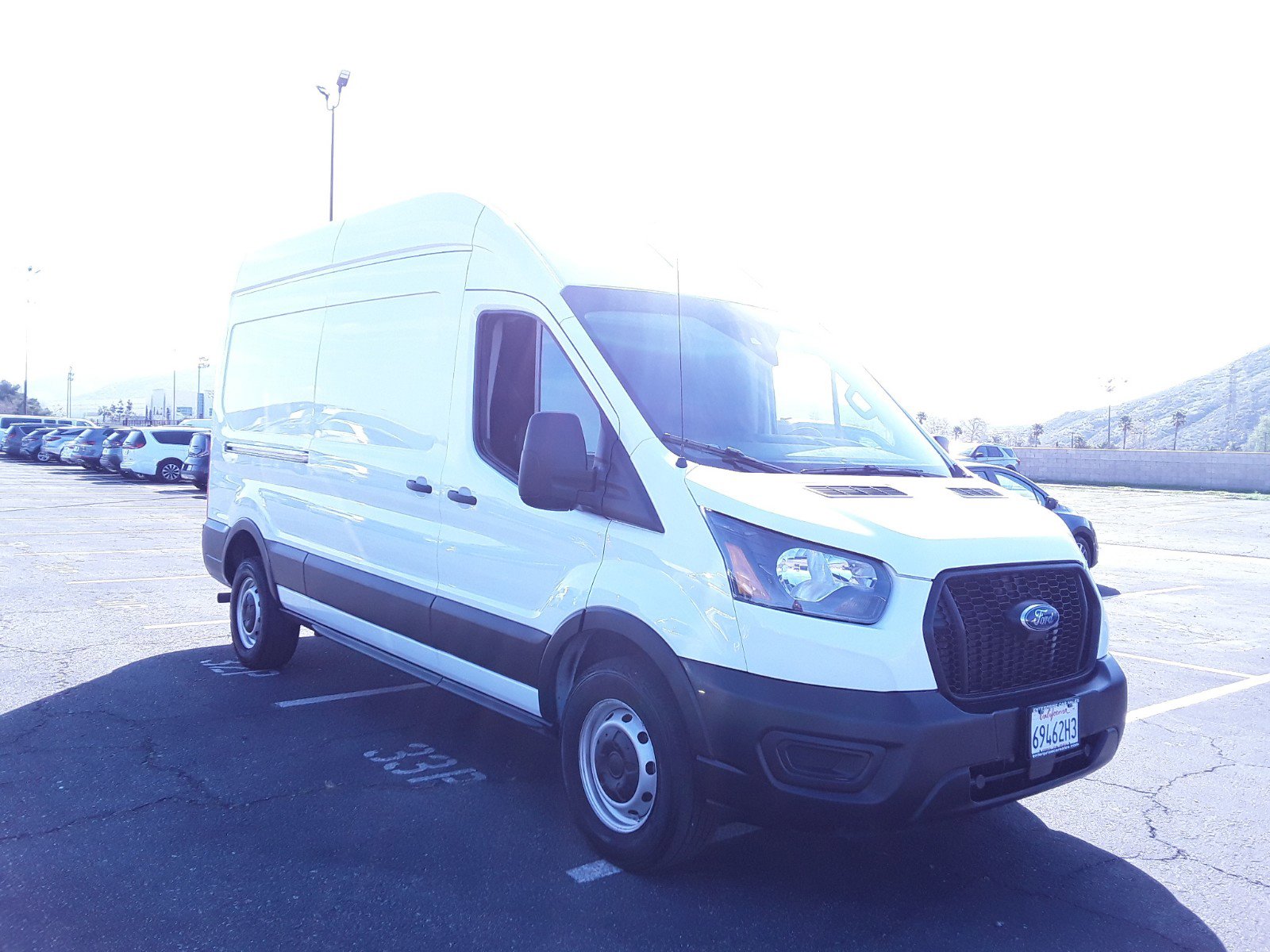 Used 2022 Ford Transit Cargo Van T-250 148" Hi Rf 9070 GVWR RWD